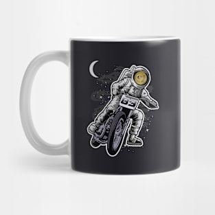 Astronaut Motorbike Dogecoin DOGE Coin To The Moon Crypto Token Cryptocurrency Wallet Birthday Gift For Men Women Kids Mug